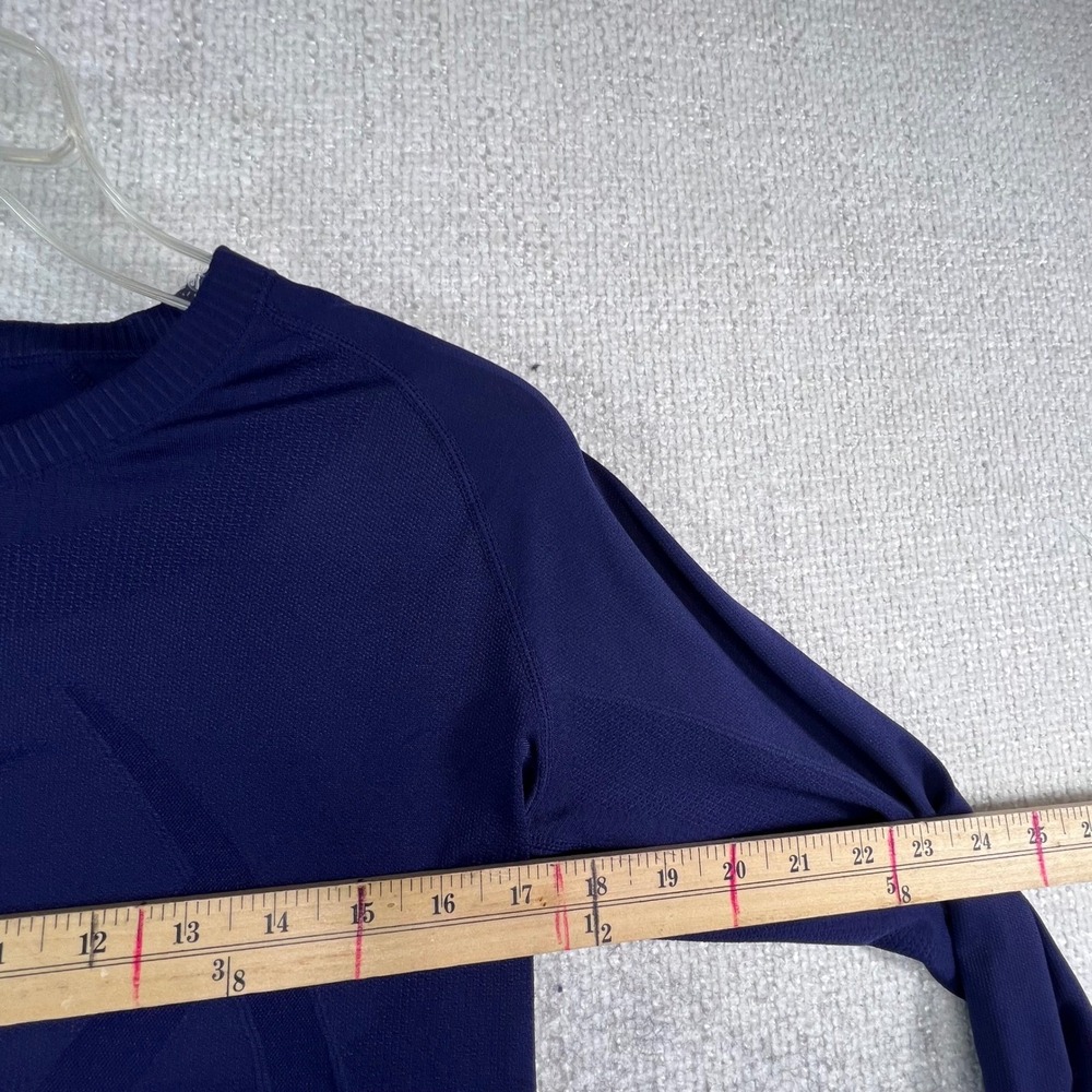 CRZ YOGA Womens L Blue Seamless Long Sleeve Athletic Yoga Top R211 - Picture 6 of 11